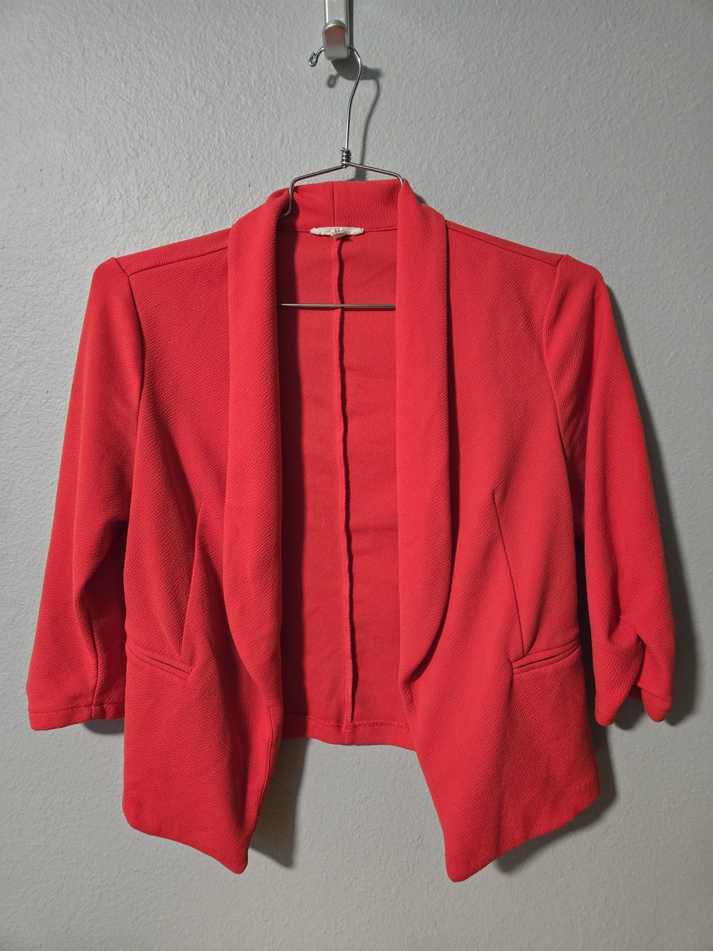 Maurices Bright Red Open-Front Blazer